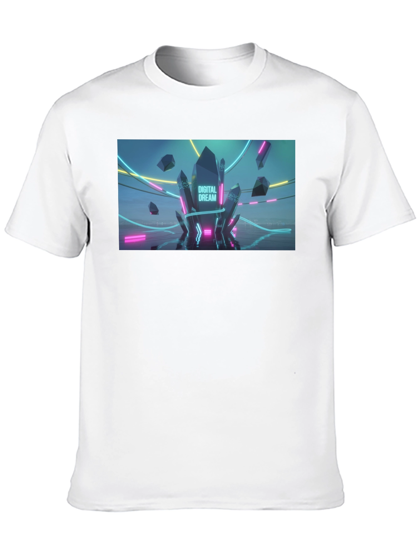 Digital Dream Graphic Tee - Mens Black T-Shirt