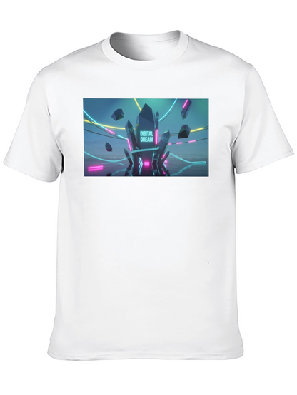 Digital Dream Graphic Tee - Mens Black T-Shirt