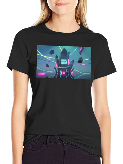 Digital Dream Graphic Tee - Mens Black T-Shirt