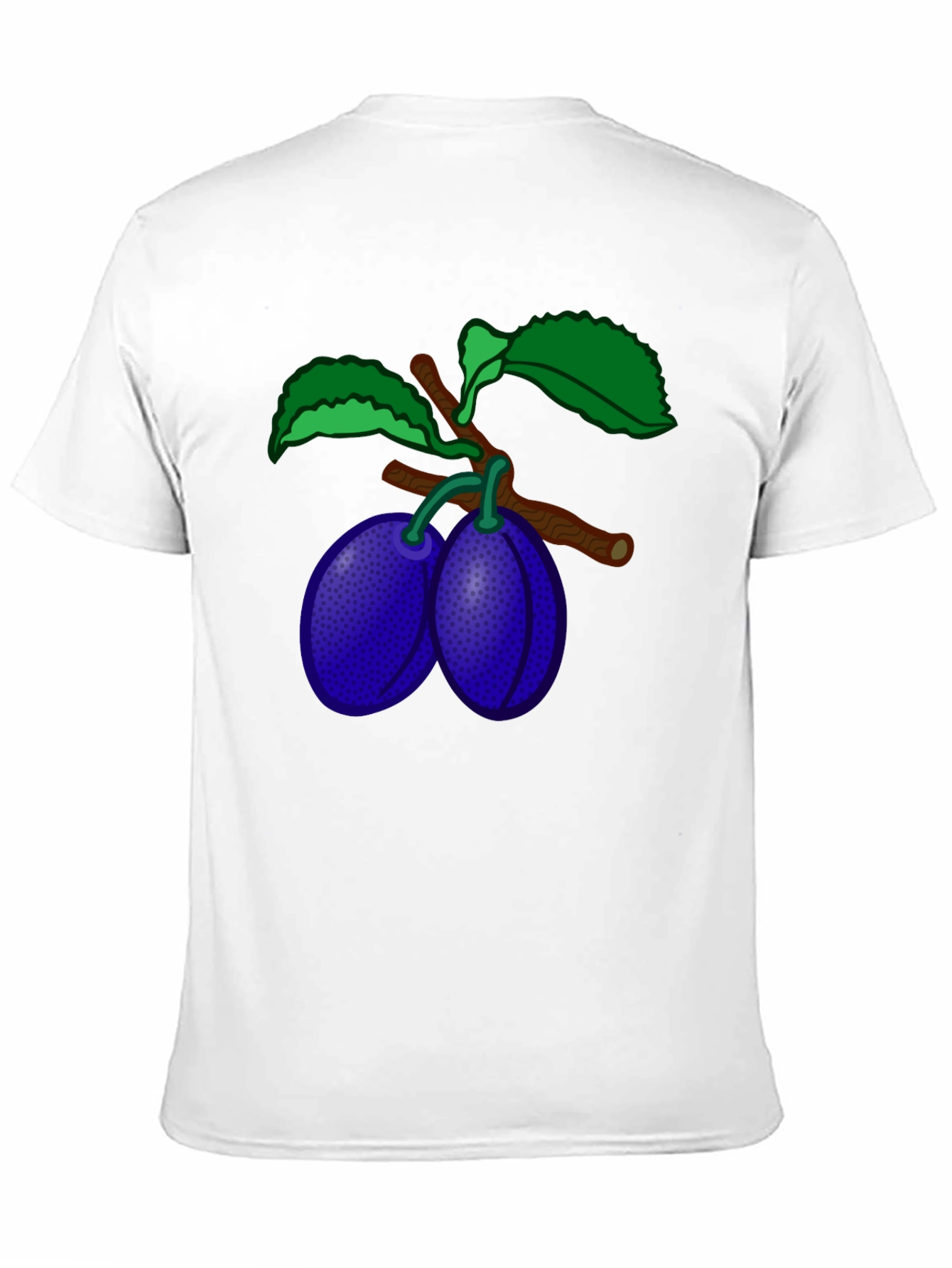 Plum Branch Graphic Black T-Shirt