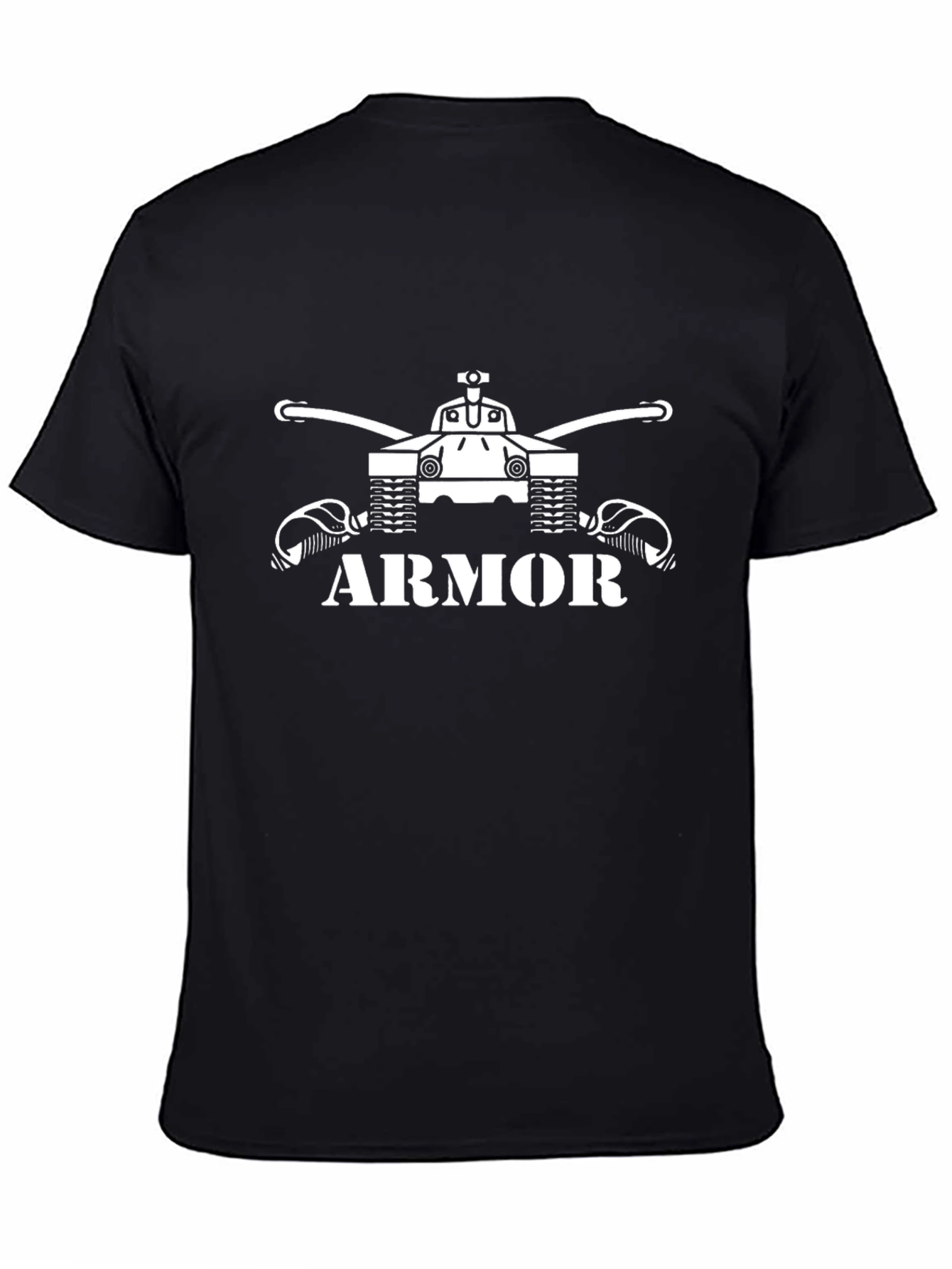 Armor Tank Graphic Tee - Military Style T-Shirt