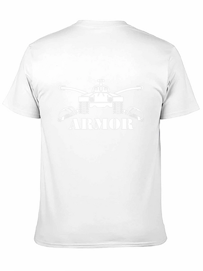 Armor Tank Graphic Tee - Military Style T-Shirt
