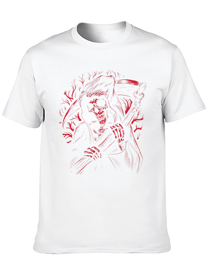 Grim Reaper Graphic Tee - Dark Humor T-Shirt