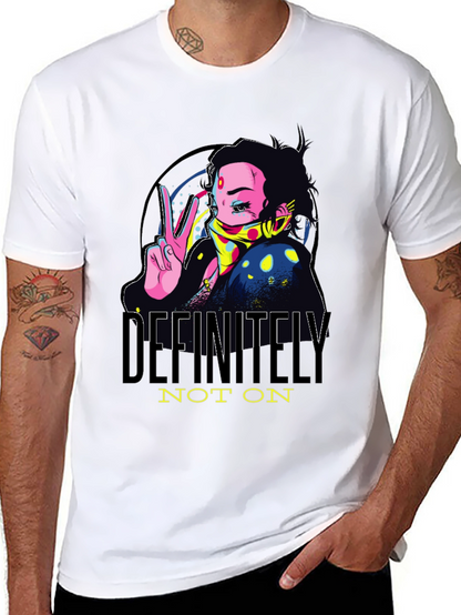 Definitely Not On Anime Graphic Tee