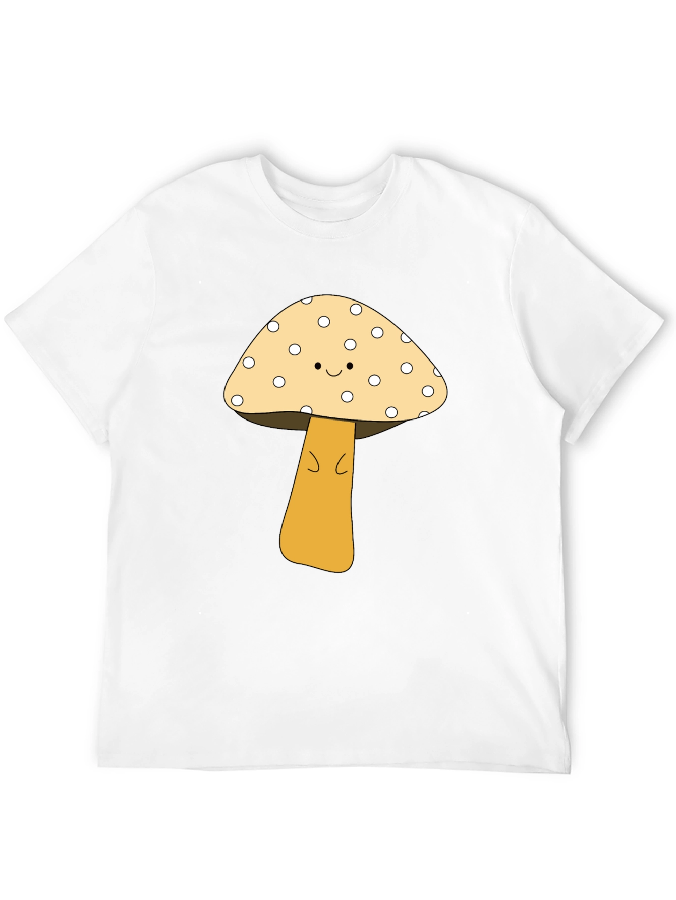 Cute Mushroom Graphic Tee - Unisex Black T-Shirt
