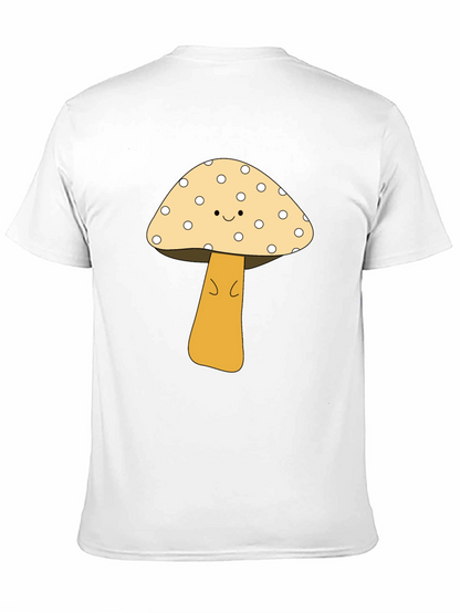 Cute Mushroom Graphic Tee - Unisex Black T-Shirt