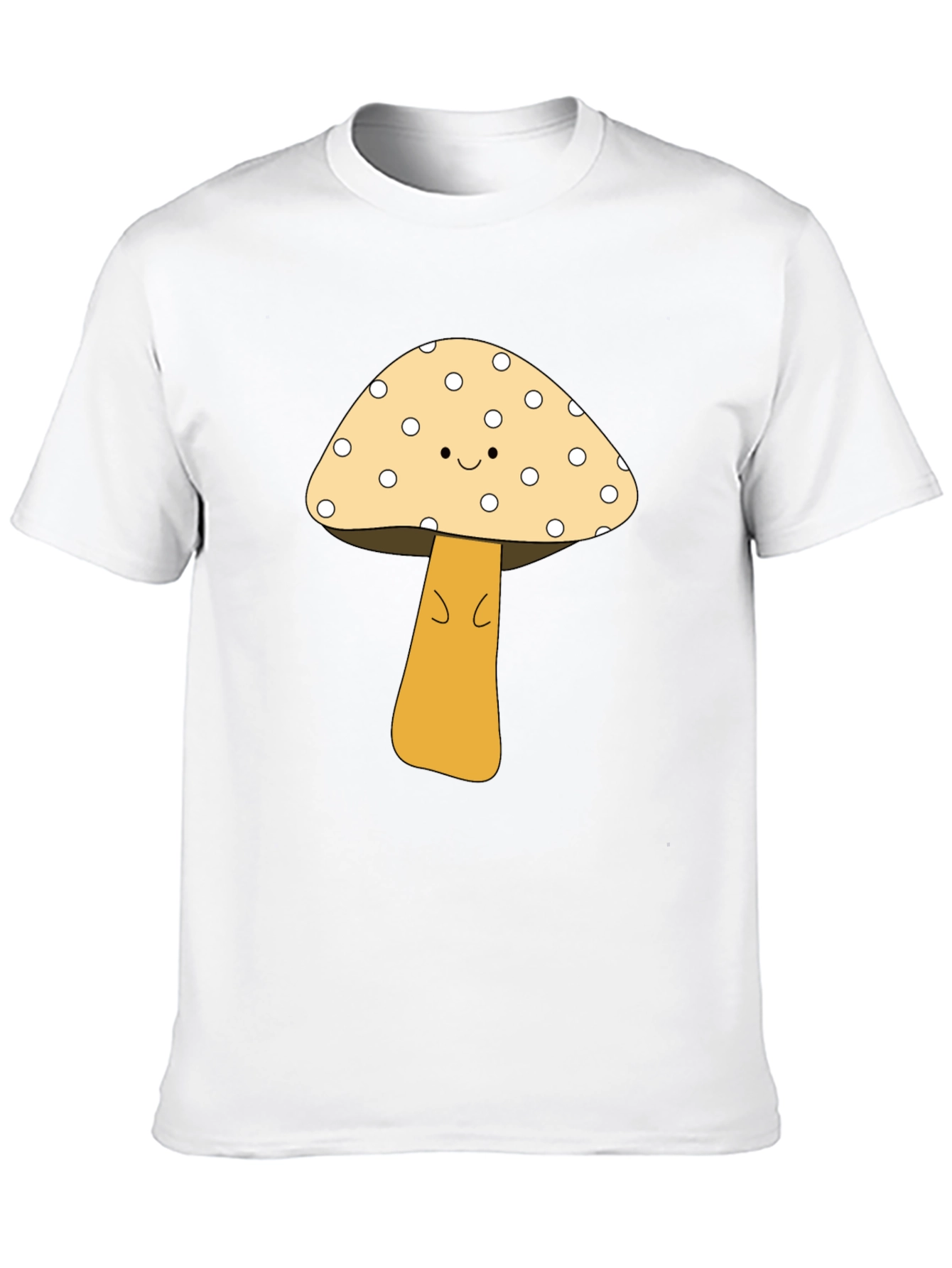 Cute Mushroom Graphic Tee - Unisex Black T-Shirt