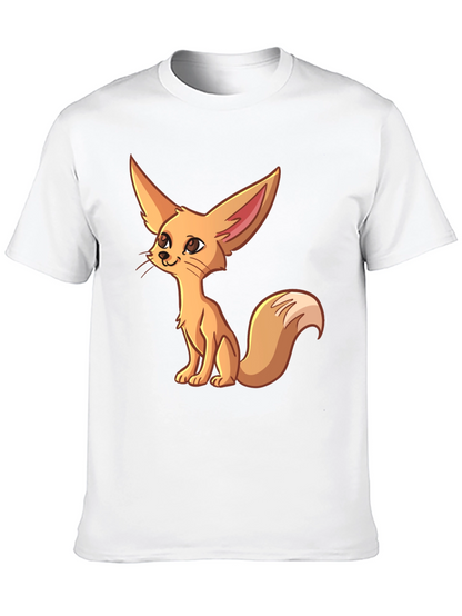 Cute Fennec Fox Graphic T-Shirt - Unique Cartoon Design