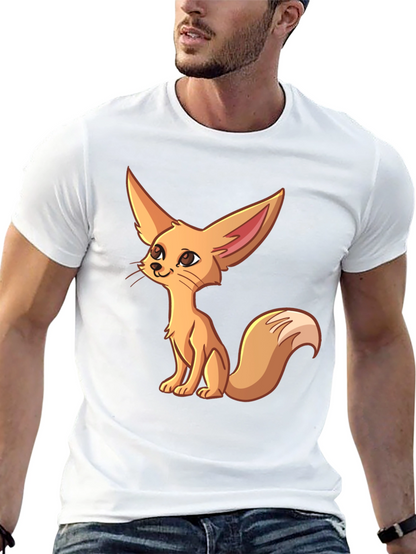 Cute Fennec Fox Graphic T-Shirt - Unique Cartoon Design