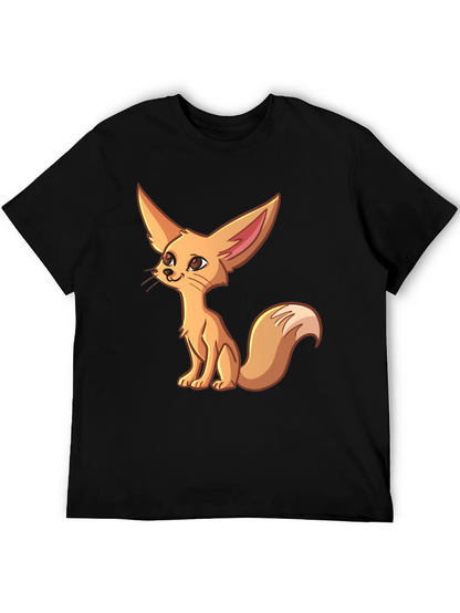 Cute Fennec Fox Graphic T-Shirt - Unique Cartoon Design