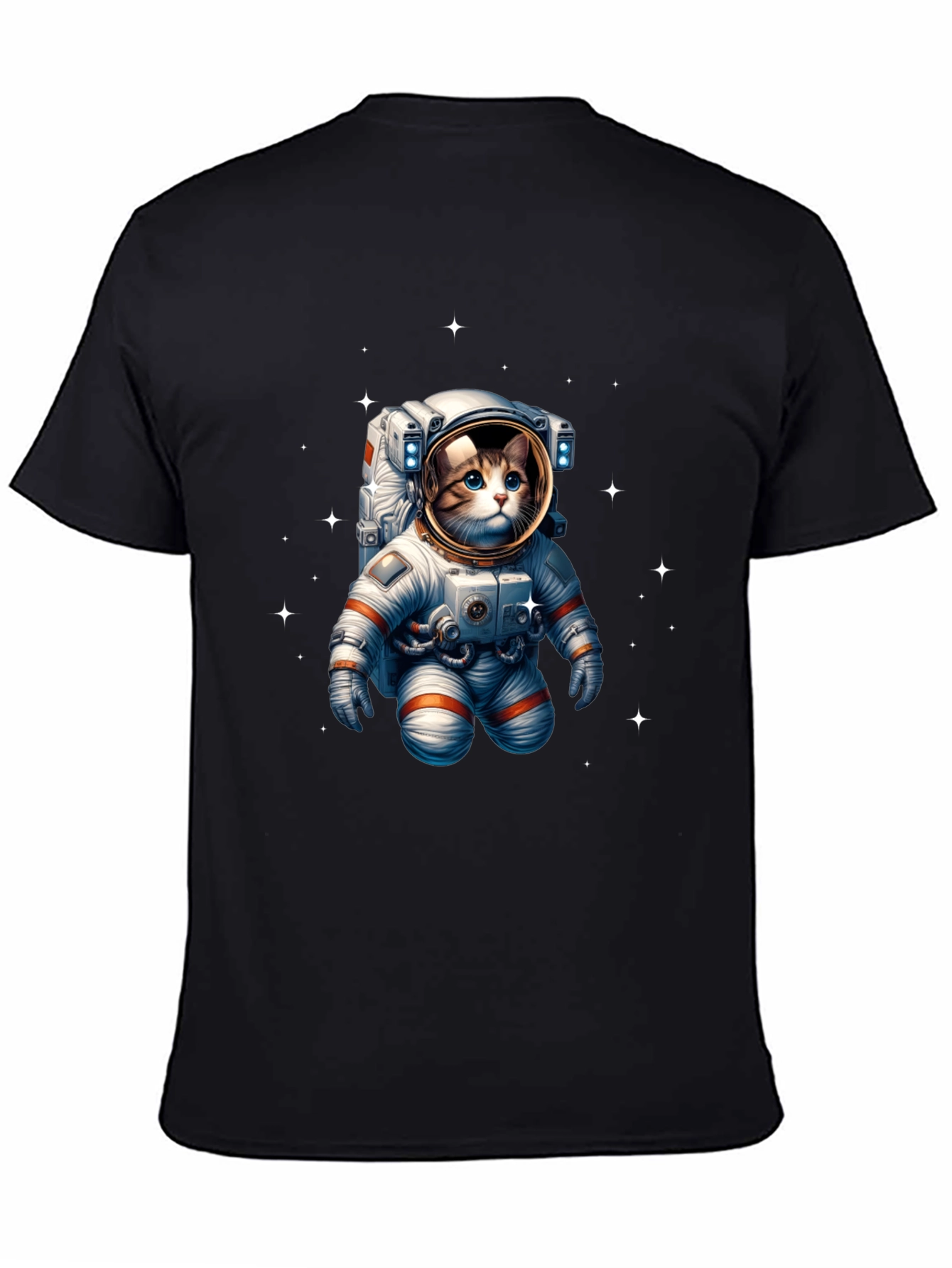 Astronaut Cat Graphic Tee - Space Kitty T-Shirt