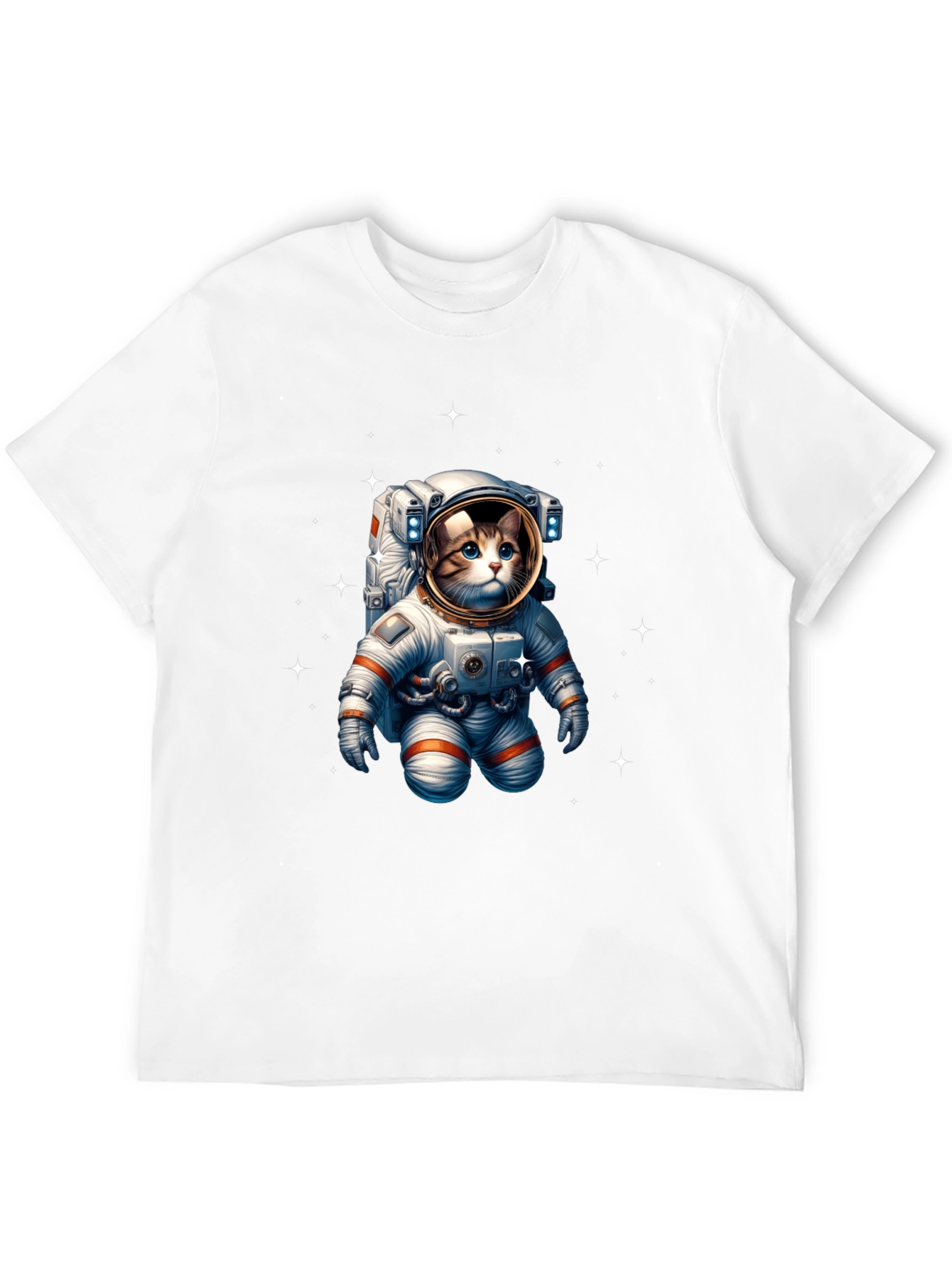 Astronaut Cat Graphic Tee - Space Kitty T-Shirt