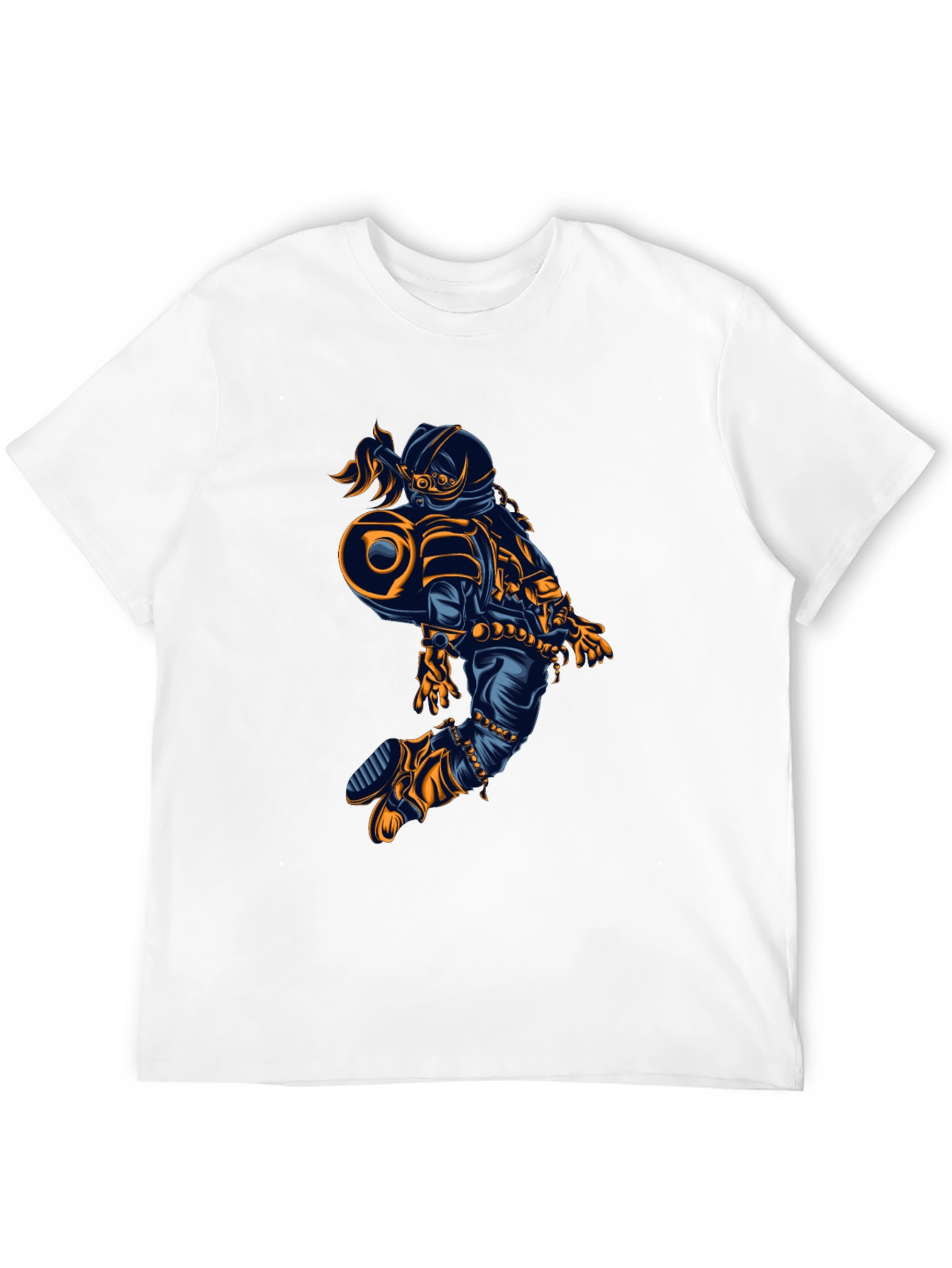 Astronaut Graphic Tee - Cool Space Design
