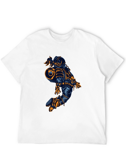 Astronaut Graphic Tee - Cool Space Design