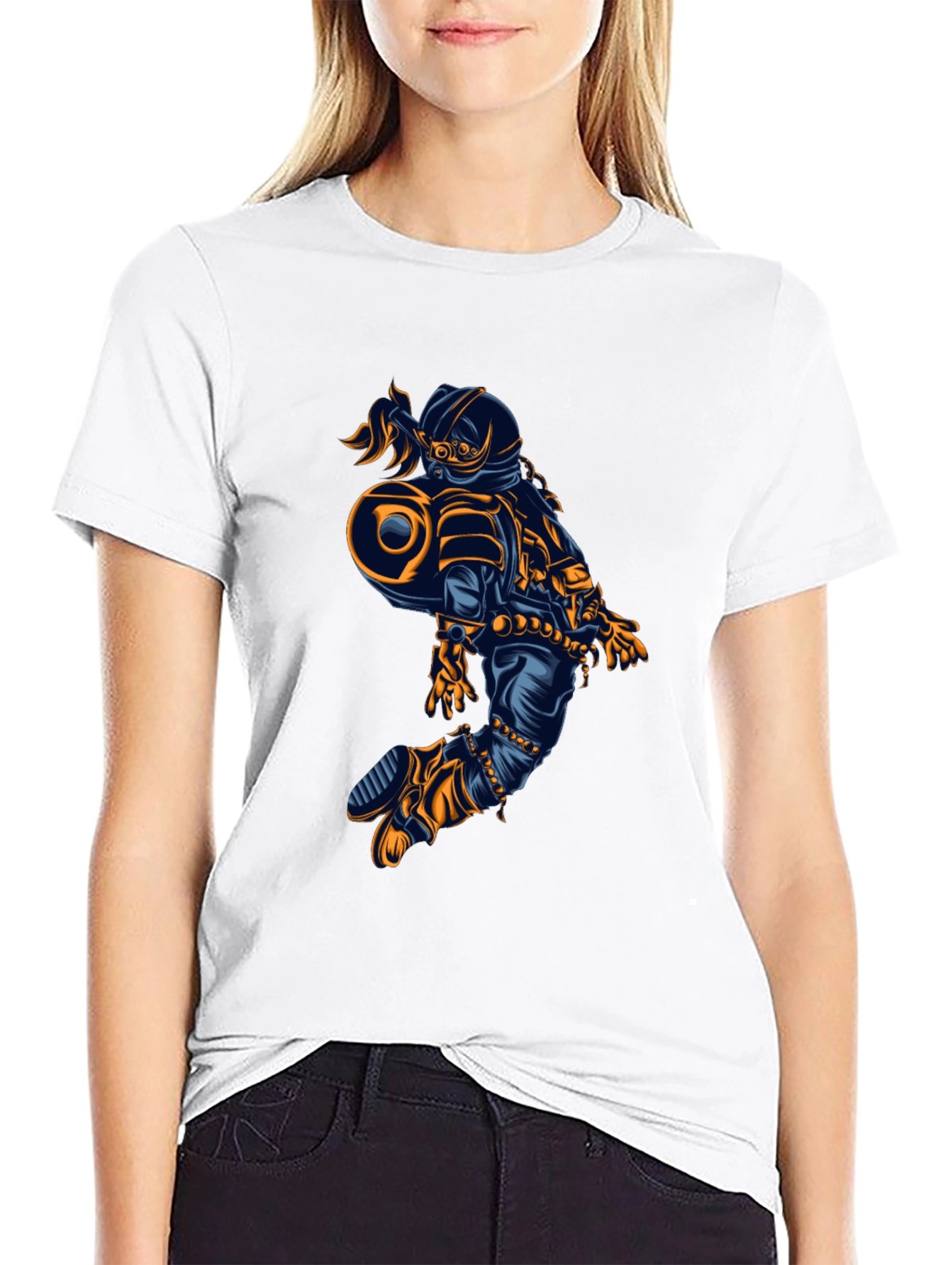 Astronaut Graphic Tee - Cool Space Design