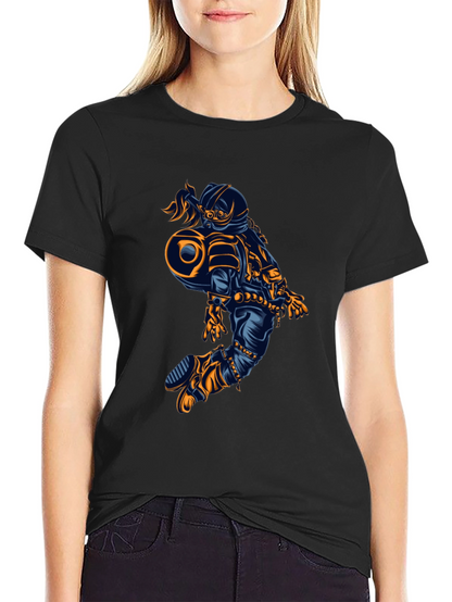 Astronaut Graphic Tee - Cool Space Design