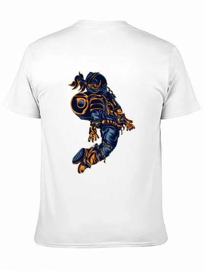 Astronaut Graphic Tee - Cool Space Design