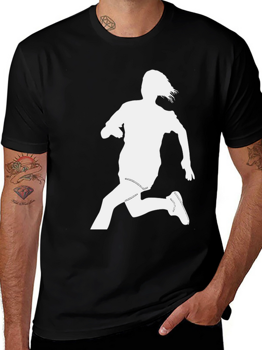 Silhouette Running Tee - Black Cotton Blend