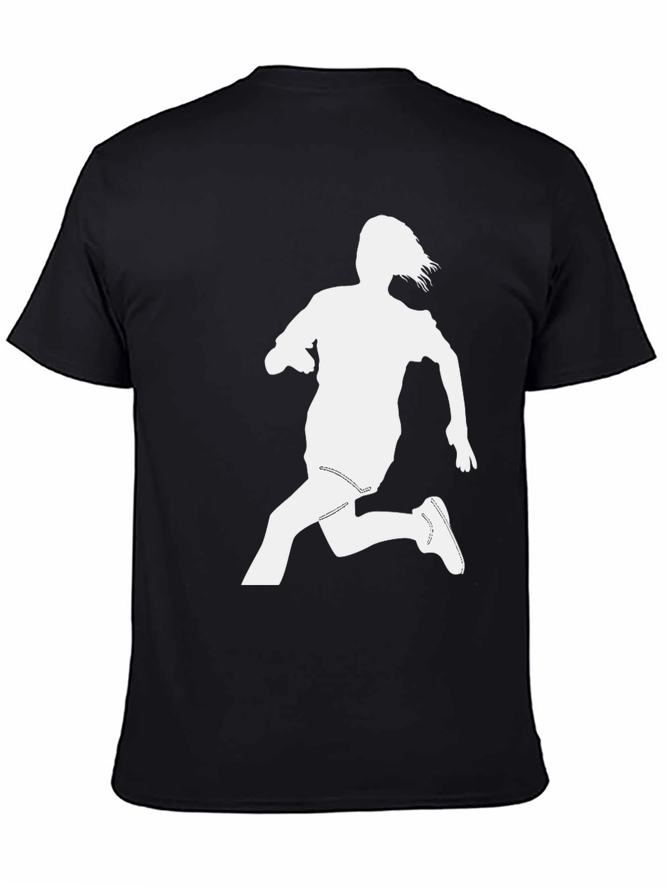Silhouette Running Tee - Black Cotton Blend