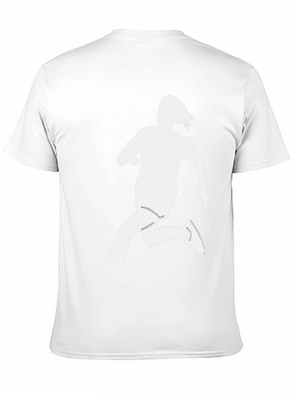Silhouette Running Tee - Black Cotton Blend