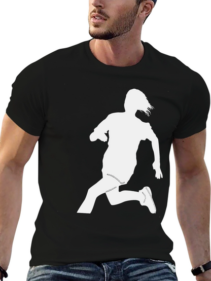 Silhouette Running Tee - Black Cotton Blend