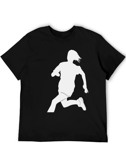 Silhouette Running Tee - Black Cotton Blend