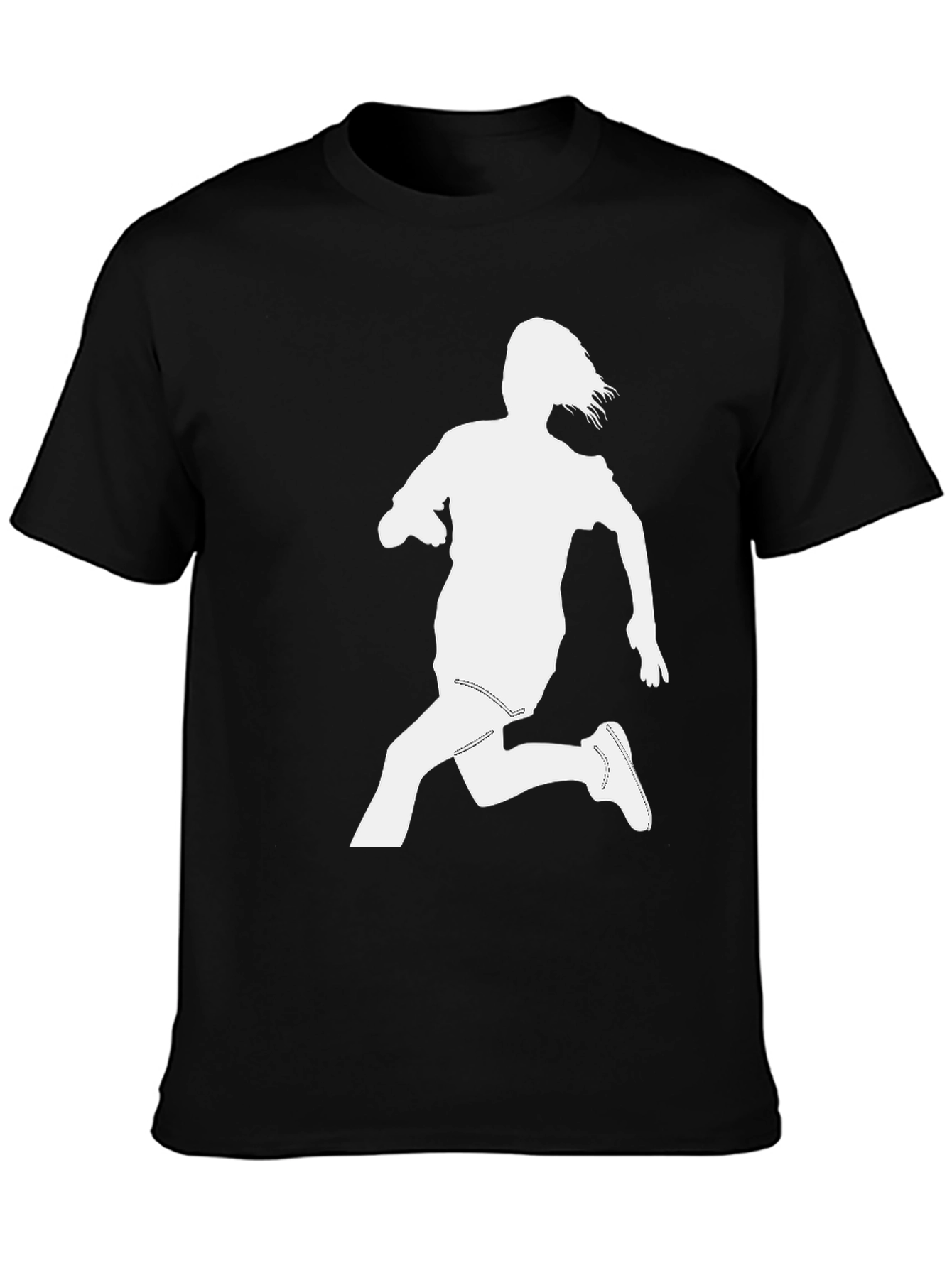 Silhouette Running Tee - Black Cotton Blend