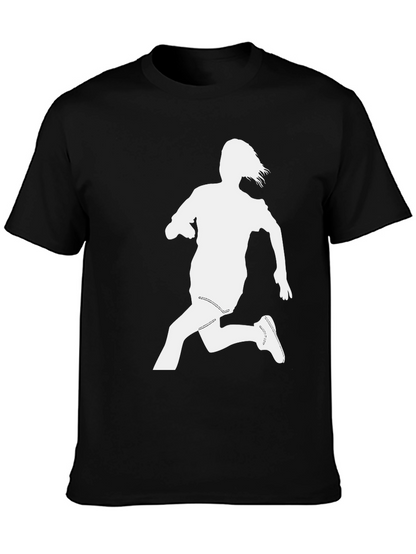 Silhouette Running Tee - Black Cotton Blend
