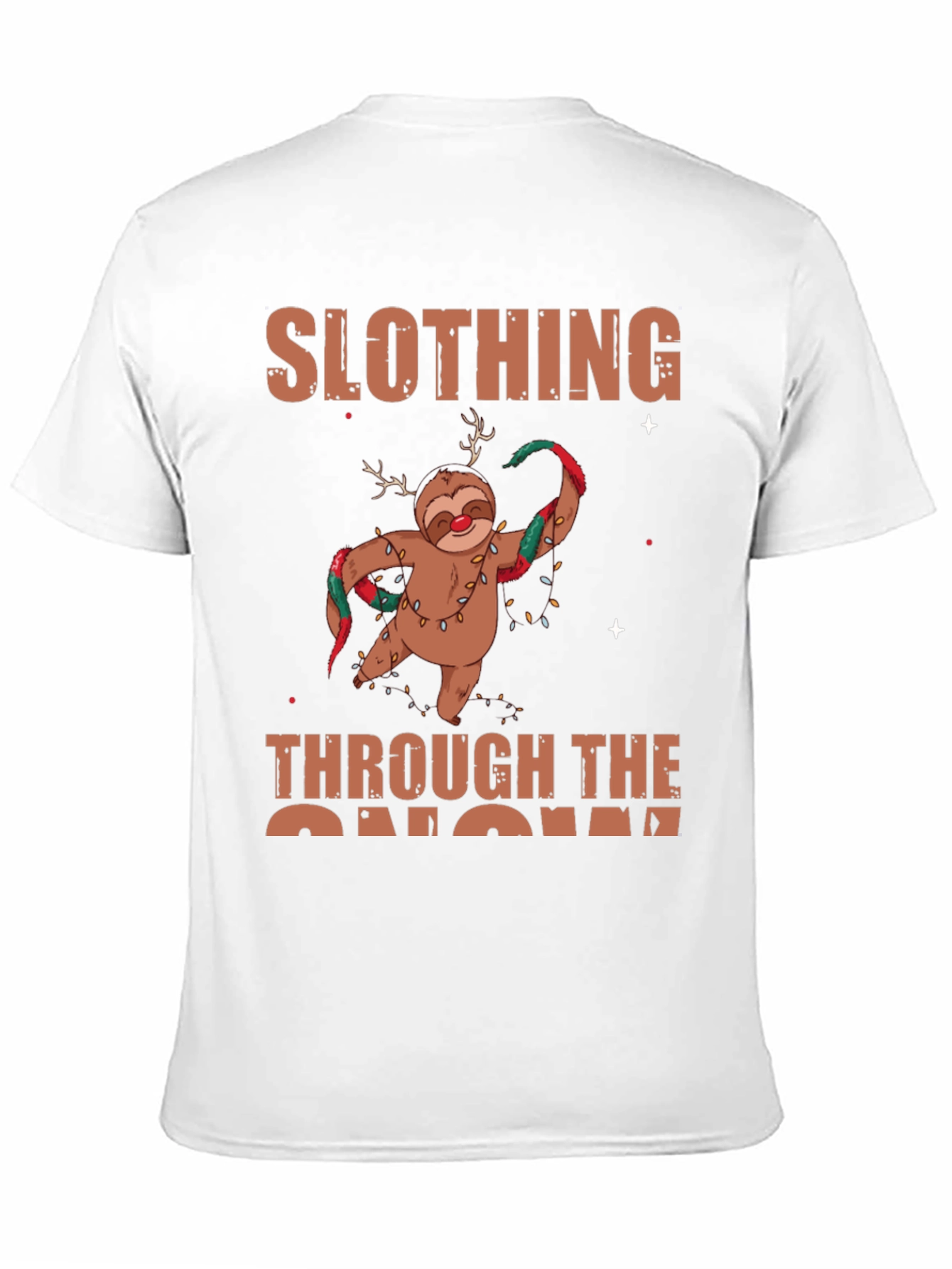 Slothing Through The Snow Christmas T-Shirt