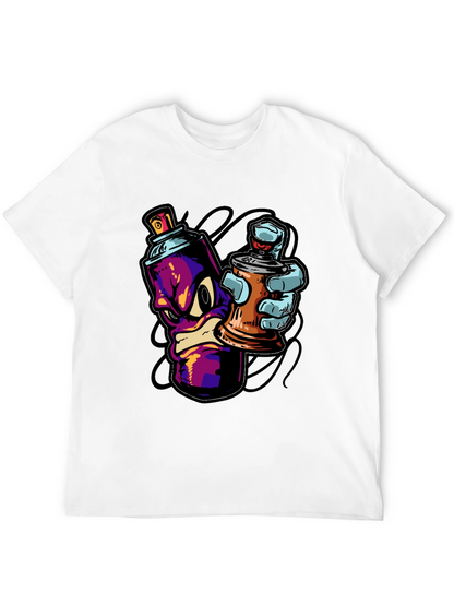 Cool Graffiti Art Spray Paint Cartoon T-Shirt
