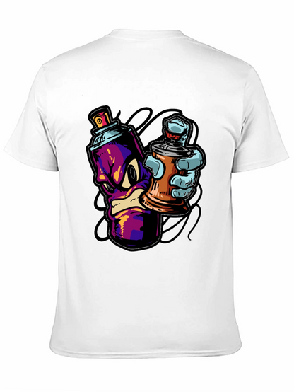 Cool Graffiti Art Spray Paint Cartoon T-Shirt
