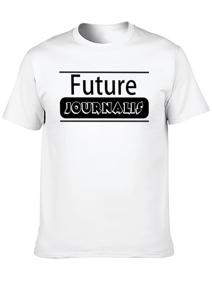 Future Journalist T-Shirt - Black Cotton Tee