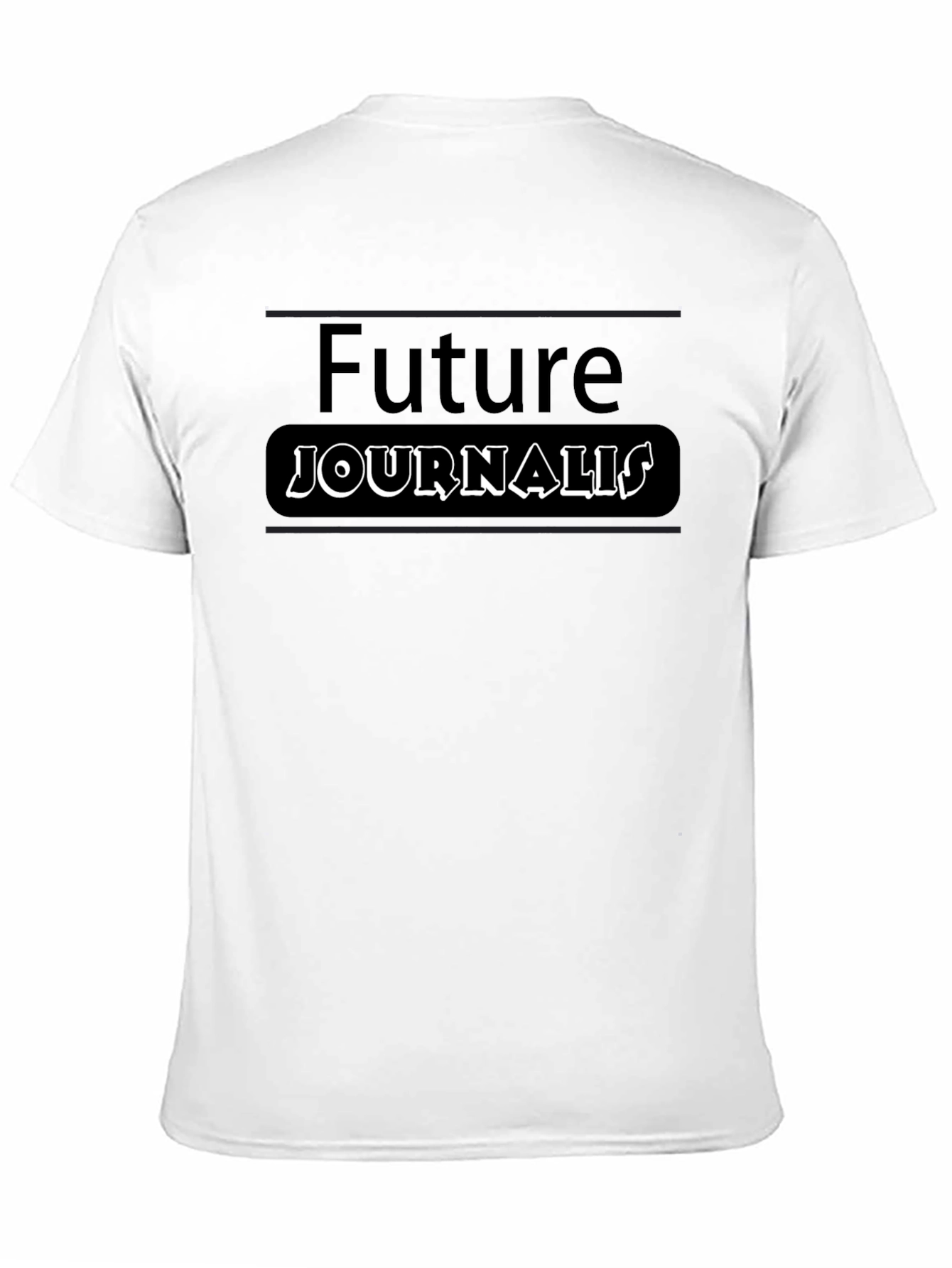 Future Journalist T-Shirt - Black Cotton Tee