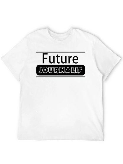 Future Journalist T-Shirt - Black Cotton Tee