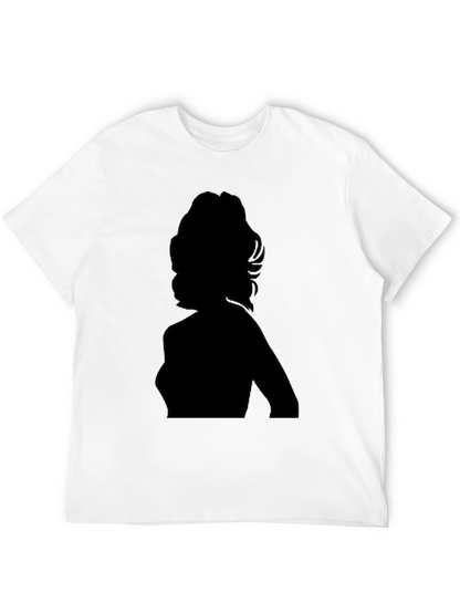 Silhouette Graphic Tee - Black Cotton T-Shirt