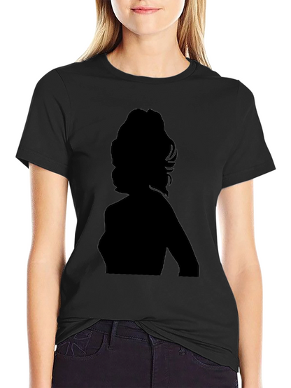 Silhouette Graphic Tee - Black Cotton T-Shirt