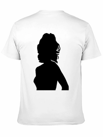 Silhouette Graphic Tee - Black Cotton T-Shirt