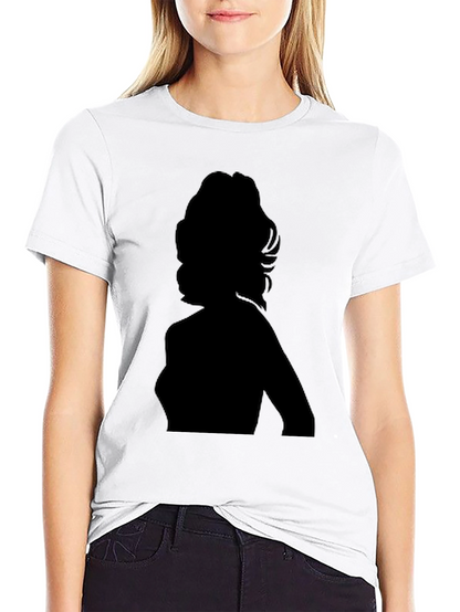 Silhouette Graphic Tee - Black Cotton T-Shirt