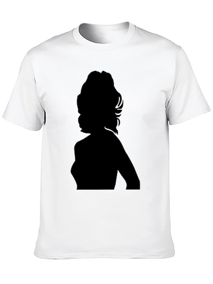 Silhouette Graphic Tee - Black Cotton T-Shirt