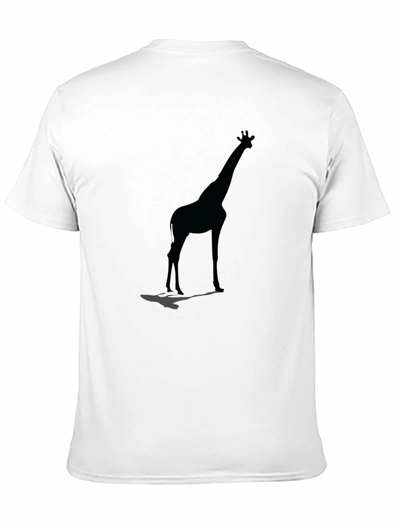 Giraffe Silhouette Black Graphic Tee