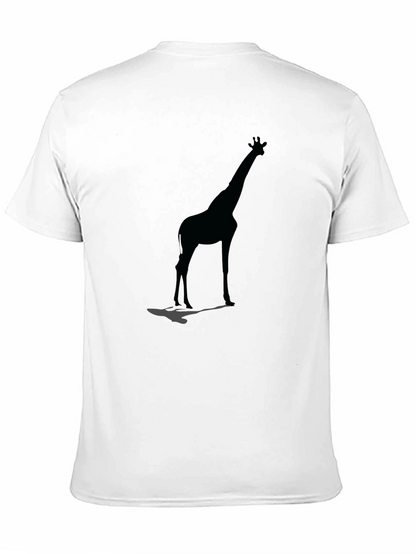Giraffe Silhouette Black Graphic Tee