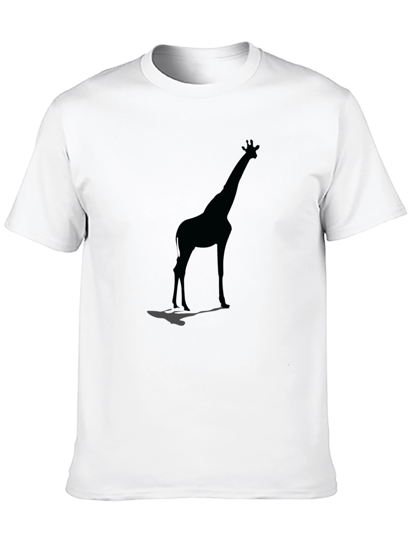 Giraffe Silhouette Black Graphic Tee