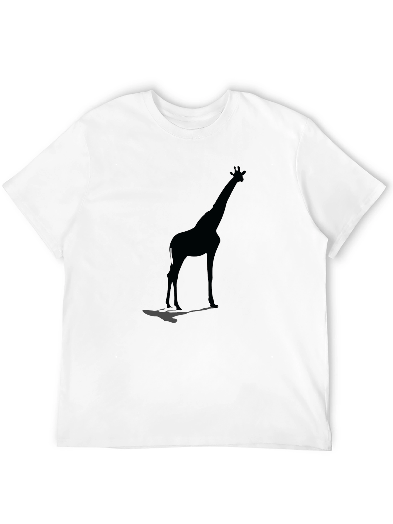 Giraffe Silhouette Black Graphic Tee