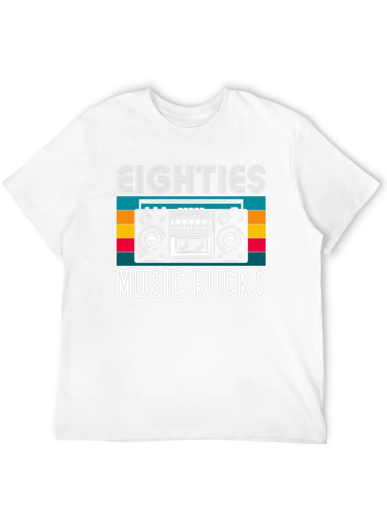 Eighties Music Rocks Graphic T-Shirt