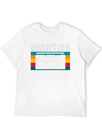 Eighties Music Rocks Graphic T-Shirt