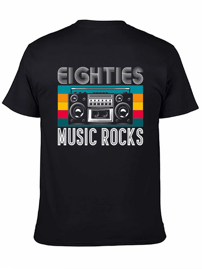 Eighties Music Rocks Graphic T-Shirt