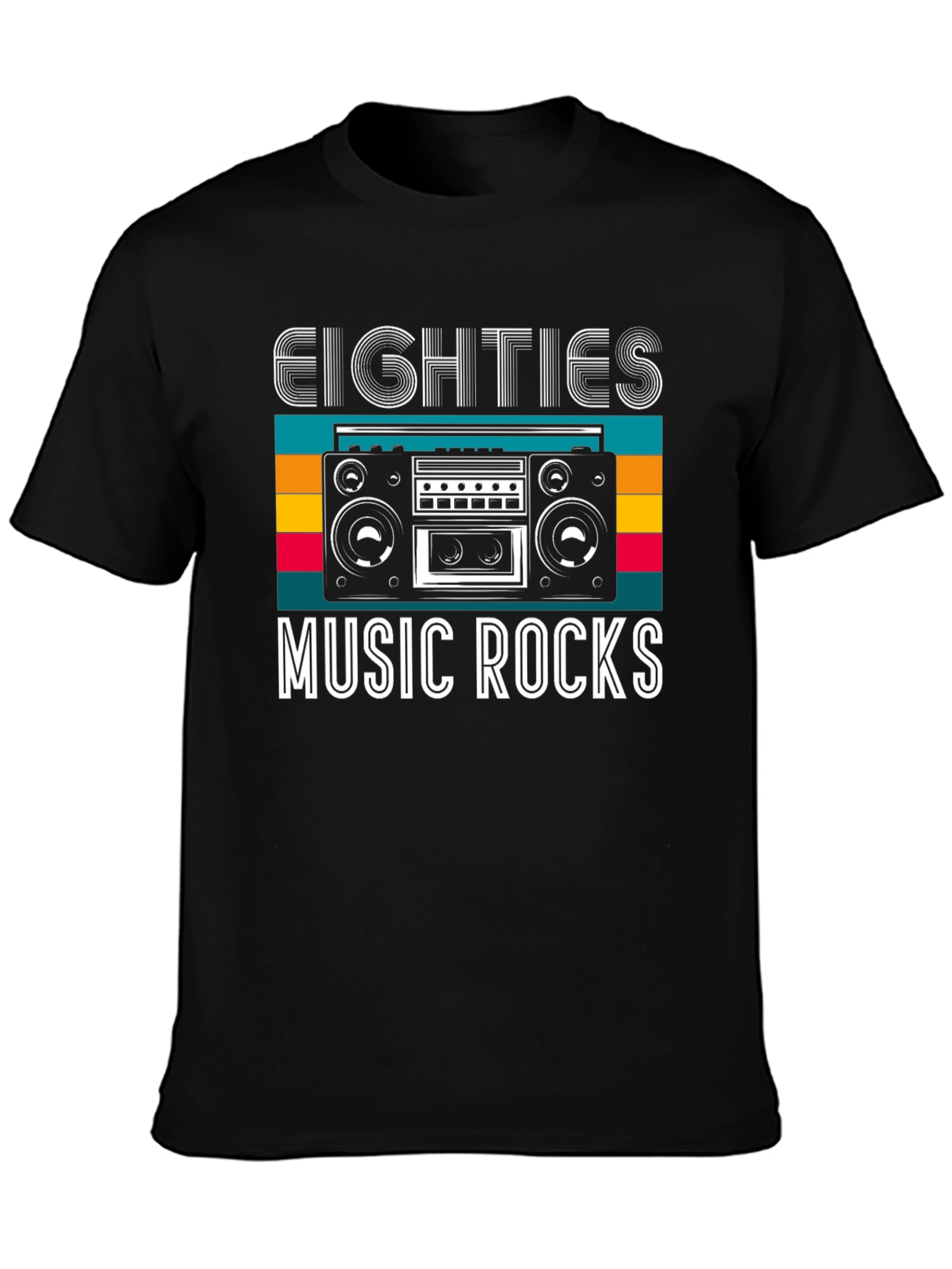 Eighties Music Rocks Graphic T-Shirt