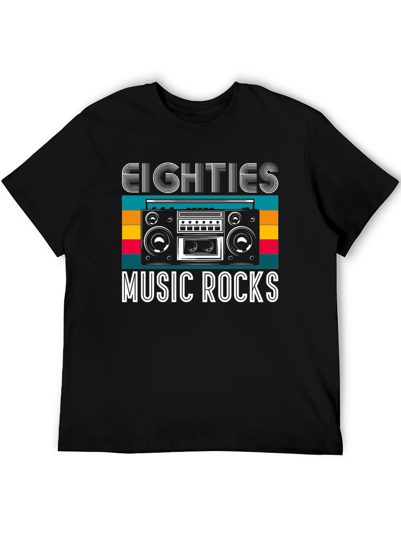 Eighties Music Rocks Graphic T-Shirt