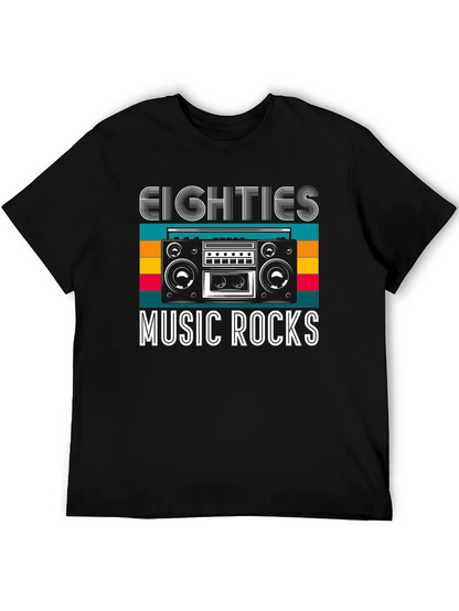 Eighties Music Rocks Graphic T-Shirt