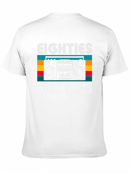 Eighties Music Rocks Graphic T-Shirt